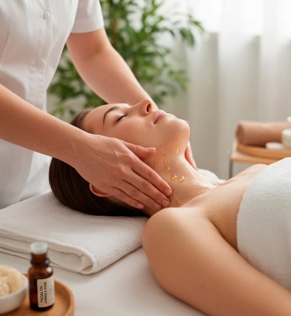 Herbal facial Ayurvedic skincare treatment
